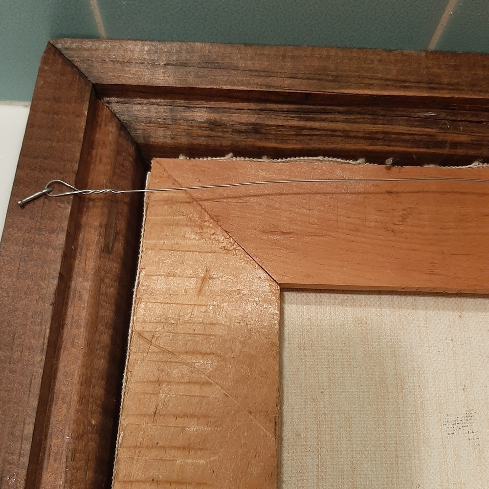 VTG SIGNED HAND PAINTED ROSE ON CANVAS. - Picture 6 of 14